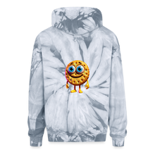 Load image into Gallery viewer, Biscuit's Trippy Tie Dye Hoodie - spider silver