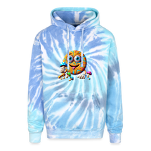 Load image into Gallery viewer, Biscuit's Trippy Tie Dye Hoodie - blue lagoon
